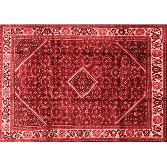 Ahgly Company Indoor Rectangle Persian Red Traditional Area Rugs, 7' x 9'