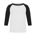 thumbnail image 5 of Abomasnow Mens Big and Tall Athletic Shirts 3/4 Length Sleeve Crewneck Color Block Shirts Casual Soft Workout Running Basic Shitrts, 5 of 5