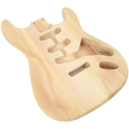Unfinished Electric Guitar Body Walnut Wood Blank Triple Single Pickup Hole Guitar Body Replacement
