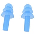 thumbnail image 2 of 2 Pair Swimming Dive Flexible Silicone Ear Plugs Earplug Blue, 2 of 5