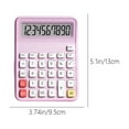 thumbnail image 5 of WKSCLPAI Basic Calculator Portable Silent Keyboard Calculators Small Desktop Electronically Calculator Suitable for Student Office Home Math Operations Light Purple, 5 of 5