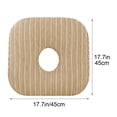 thumbnail image 3 of Hvmvliv 17.7X17.7X3.94in Comfortable Ergonomic Donut Cushion with Foam,Breathable Non-Slip Hip Pillow,U-Shaped Cutout for Pressure Relief,Suitable for Office,Car Seat,Wheelchair Beige, 3 of 9