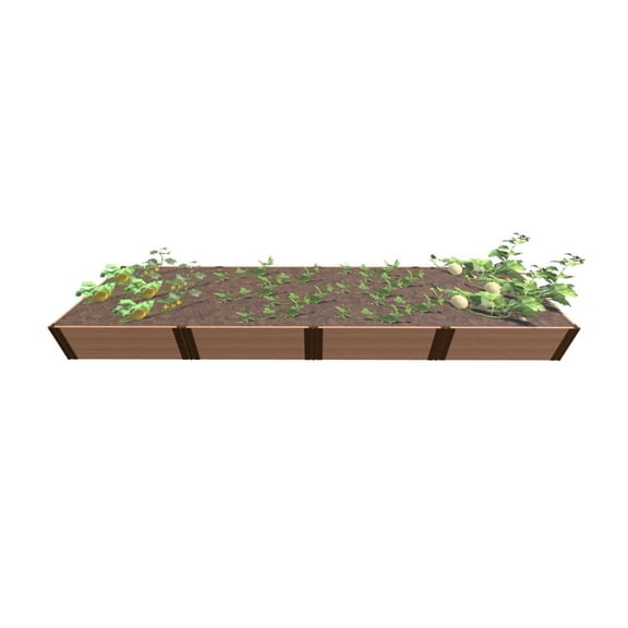 Frame It All Classic Sienna Raised Garden 4' X 16' X 16.5" - 1" Profile