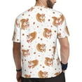 thumbnail image 2 of Rocae Squirrel Giving A Gift for Men's Mesh Quick-Dry Short Sleeve Workout T-Shirt,Mens Crew Neck Tee Lightweight Soft Classic T Shirts Medium, 2 of 9