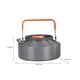 thumbnail image 3 of Hervidor de agua portátil para exteriores de alúmina dura | Tetera de aluminio de 1.1L con mango plegable resistente al calor | Ligero y duradero para acampar y uso al aire libre | Naranja |, 3 of 7