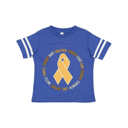 

Inktastic Word Circle-Childhood Cancer Awareness Gift Toddler Boy or Toddler Girl T-Shirt