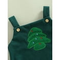thumbnail image 5 of Newborn Baby Girls Boys Christmas Corduroy Romper Sleeveless Overalls Jumpsuit Santa/Tree/Elk Button Bodysuit Clothes, 5 of 8