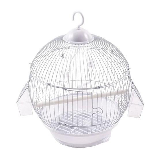 Tachiuwa Cage à Oiseaux Fournitures pour Animaux Maison pour Animaux Support pour Perroquet Cage pour Ara Cacatoès Canari Blanc