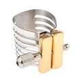thumbnail image 1 of Ajuste de Tornillo Alto Tenor Saxofón Boquilla Sax Ligature Metal Plateado Plateado para Bakelite Boompieces , Tenor Gloria abrazadera de boquilla de saxofón, 1 of 9