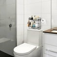 thumbnail image 5 of 2Tier Over The Toilet Storage Bathroom Organizer Shelves Toilet Rack Space Saver, 5 of 9
