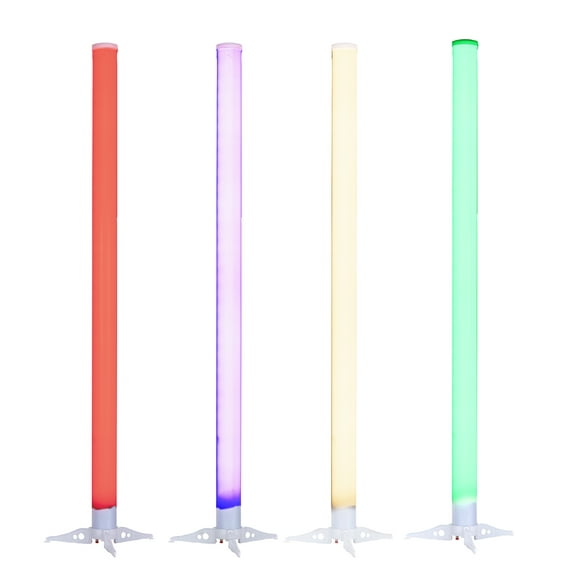 American DJ 32 SMD 3-In-1 Battery Powered RGB LED Plastic Tubes, 4-Pack