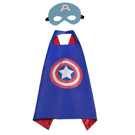 Marvel Comics Costume - Captain America Cape and Mask with Gift Box by