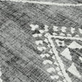 thumbnail image 4 of ReaLife Rugs Machine Washable Area Rug - Living Room Bedroom Bathroom Kitchen Entryway Office - Padded Low Pile Stain Resistant Premium - Moroccan Diamond Tribal - Jax - Gray 5' x 7', 4 of 10