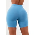 thumbnail image 3 of Solid Color Women Slim Fit High Waist Leggings Shorts, 3 of 4