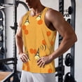 thumbnail image 5 of Uemuo Honeycomb Pattern Men's Muscle Shirts Sleeveless Dry Fit Gym Workout Tank Top Lightweight Sports Tank Top Beach Tank Top, Loose-fit Sleeveless Shirt-X-Large, 5 of 7