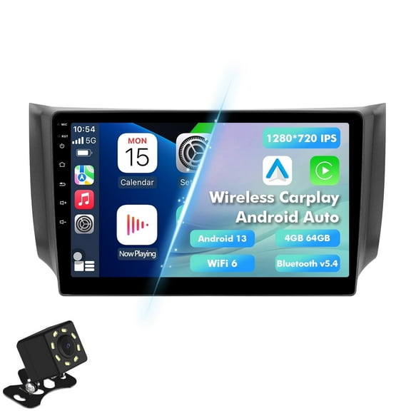 4G 64G Android 13 Car radio for Nissan Sentra 2013-2017 Multimedia Stereo Wireless Carplay Android Auto Autoradio Navigation GPS WIFI Mirror link Camera FM BT