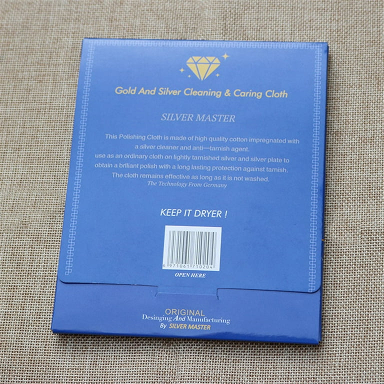 Cotton Jewelry Cleaning Polishing Cloth Gold Silver Platinum Jewelry  Silverware 