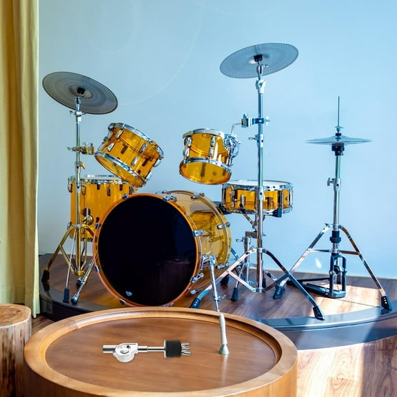 NICEXMAS Drum Cymbals 1Set Cymbal Boom Attachment Silver Felt Userfriendly Clamp for Drum Kit Component