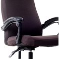 thumbnail image 2 of Housses de Chaise de Bureau Imprimées, Housse de Chaise d'Ordinateur Extensible Housses de Chaise Boss Universelles Style Simplisme Moderne Housse de Chaise Dossier Haut (Café, Grand), 2 of 7