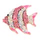 thumbnail image 4 of Broche para mujer, broche brillante para mujer, broche de aleación con diamantes de imitación, broche de pez brillante, características mejoradas, 4 of 8