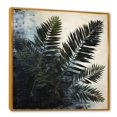 thumbnail image 2 of Designart "Spruce Leaves In Shadowed Black" Leaves Floater Framed Canvas Wall Art, 2 of 5