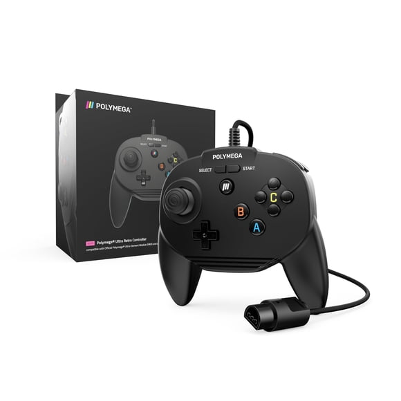 Controlador de Videojuegos Polymega RC05 con Cable Estilo N64
