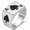 Spade Ace Silver Black, variant on Men’s Stainless Steel Spade Ring for Men, Ace Card Suit Signet Style Wide Band, Daily Wear Party Game Night Looks, Size 6-15, Birthday Gift for Him