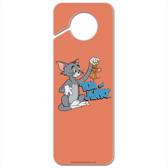 Tom and Jerry Best Friends Plastic Door Knob Hanger Sign