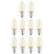 thumbnail image 2 of Bombilla de Candelabra, 10 Pezas de Bombillas lideró a Duraderas Blancas Calientes, Lámparas de Gabinete E12 Luz de Pared Para La Luz del Techo de la Lámpara de Araña, 2 of 7
