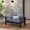 Blue, variant on RoyalCraft Patio Furniture Aluminum Loveseat, All-Weather Outdoor 2 Seats Sofa Couch, Gray Metal Chair with Dark Grey Cushions