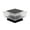 White Light, variant on Sylchomon Black Solar Powered Outdoor Post Light ABS IP65 Waterproof 1W Polycrystalline Panel 8H Illumination 12.5cm Cube for Garden Fence Pathway