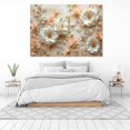 thumbnail image 3 of Mudket Light Pink White Rose with Gold Branches Canvas Wall Art, Framed Floral Print, Ready to Hang Wall Decor for Bedroom Living Room, Elegant Textured Artwork - 12"L x 8"W, 3 of 10