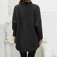 thumbnail image 6 of Sweatshirts for Women 2025 Plus Size Casual Long Sleeve Fuzzy Sherpa Pullover Winter Warm Cozy Sweaters Tops With Pockets Black XL, 6 of 6