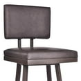 thumbnail image 4 of Balboa 30" Barstool in Brown Powder Caot and Brown Faux Leather, 4 of 6