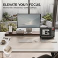 thumbnail image 4 of PROMATTOO Desk Pad Protector with Premium Gift Box,Vegan Leather Waterproof Laptop Mat for Keyboard & Mouse,Warm Beige, 4 of 8