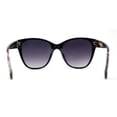 thumbnail image 2 of Timeless Classic Slick Oversize Cat Eye Mod Chic Plastic Sunglasses Black Flower Smoke, 2 of 4
