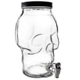 thumbnail image 2 of Dispensador de bebidas frías Ambient 21 en forma de calavera de vidrio Grueso Transparente 3 L, 2 of 4