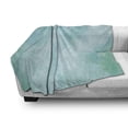 thumbnail image 2 of Art Abstract Soft Flannel Fleece Throw Blanket, Pastel Dream with Smoke Look Watercolor Creative Illustration, Cozy Plush for Indoor and Outdoor Use, 50" x 70", Pale Blue and Seafoam, by Ambesonne, 2 of 5