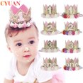 thumbnail image 2 of Sombrero de fiesta de cumpleaños para bebé, diadema de corona de princesa, decoraciones para cumpleaños de 1, 2 y 3 años, suministros para fiestas de primer cumpleaños para niños, 2 of 5