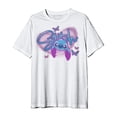 thumbnail image 1 of Playera Stitch para Mujer, Cuello Redondo Manga Corta Blanco Talla CH, 1 of 3
