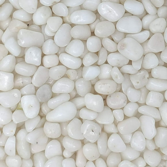 Midwest Hearth Natural Decorative Polished White Pebbles 3/8" Gravel Size (10-lb Bag) 10-lb Bag