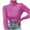 Hot Pink, variant on Womens Plain Tshirts Long Sleeve Going Out Tops for Women Fall Solid Color Turtleneck Bottom Sweater Pullover Knit Cute Tee Shirts Coffee L