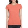 Softstyle Women’s T-Shirt, M, Heather Orange