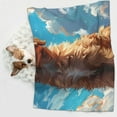 thumbnail image 6 of Pofeuu Cartoon Cloud Puppy Print Puppy Blanket,Dog Blankets,Pet Blanket Cozy Cat Blankets for Indoor Cats, Fuzzy Pet Blanket for Kitten Doggy Dog Blankets-Medium, 6 of 8