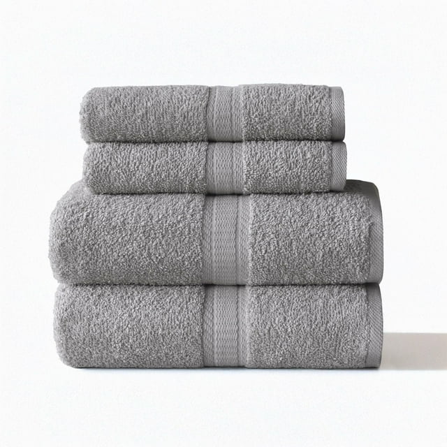 Ensemble de 4 pièces Mainstays – 2 serviettes à main, 2 serviettes de bain