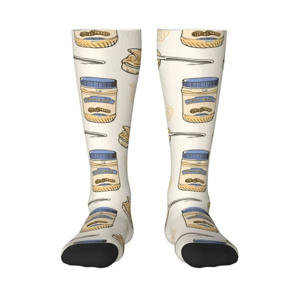 Balery Peanuts Calcetines novedosos Calcetines deportivos Calcetines hasta la rodilla Calcetines de algodón Calcetines originales y geniales