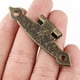 thumbnail image 2 of 6 bisagras antiguas, bisagras decorativas para armario, bisagras de bronce retro para armarios, puertas de armarios, cofres y cajas, 2 of 5