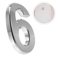 thumbnail image 3 of Shisuyan Hotel Door Number Modern Plaque Number House Number Silver 1Set 4.52X3.14X0.39in, 3 of 8