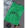 thumbnail image 3 of Arrow With Moon Phases Shaped T-Shirt Women -Image by Shutterstock, Female Small, 3 of 4