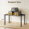 thumbnail image 6 of REIBII 1-Tier Adjustable Wire Shelving Unit Metal Storage Rack Steel Organizer Shelf for Kitchen,Pantry,Bathroom,Laundry & Desktop,27.5"Wx11.8"Dx15.8"H,Black, 6 of 10